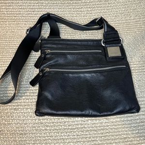 Nicoli leather crossbody bag Italy